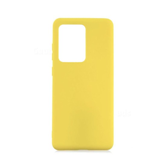 Capa de Silicone para Samsung Galaxy S20 Ultra/S11 Plus Amarelo